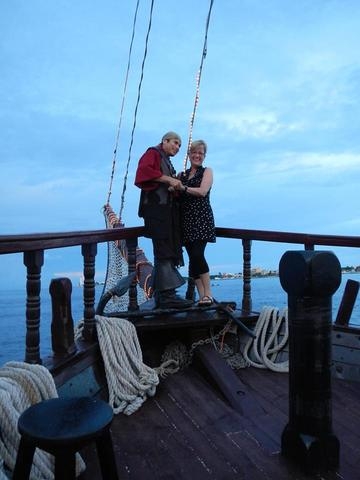 Cozumel Pirate Ship Adventure Excursion with Surf & Turf Dinner and Show 