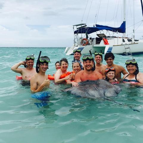 Grand Cayman Private Stingray City Catamaran Sail and Snorkel Excursion Perfect for a big group