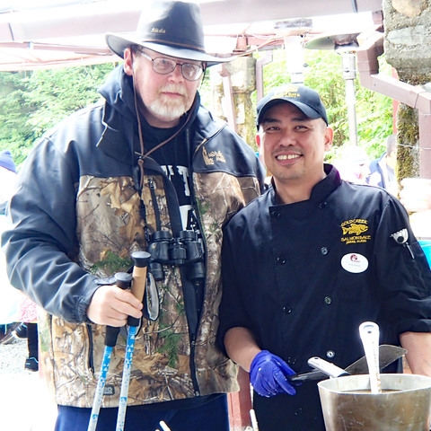 Juneau Historic Gold Panning and Salmon Bake Combo Excursion Salmon was AWESOME!