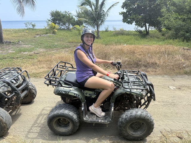 Roatan ATV Off-Road Adventure, Monkey and Sloth Hangout Excursion So fun!