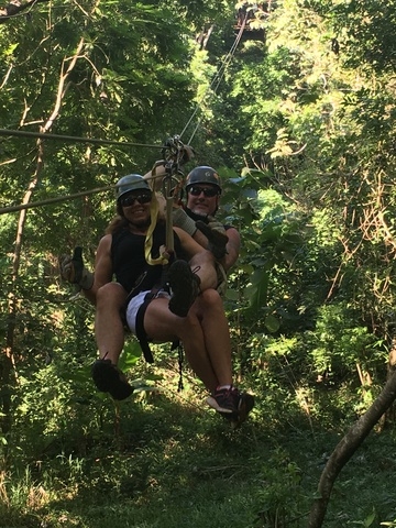 Roatan Canopy Zip Line and Beach Break Adventure Combo Excursion Best Island and Best Excursion