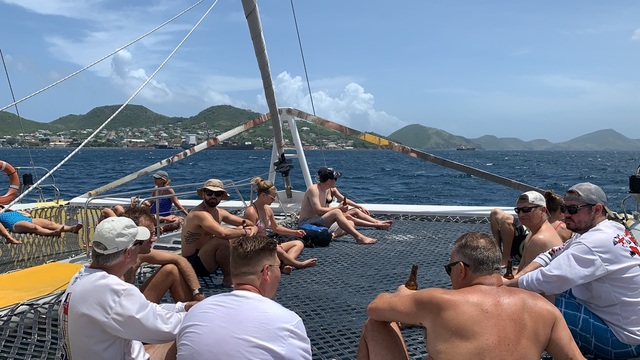 St. Kitts Deluxe Sail and Snorkel with Lunch Excursion feeling hot hot hot!