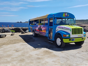 Aruba Private Open-Air Bus Sightseeing and Beach Break Excursion