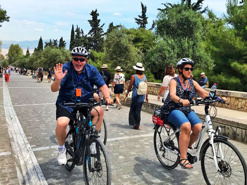 Athens Memorable Sightseeing and Food Tasting by E-Bike Excursion