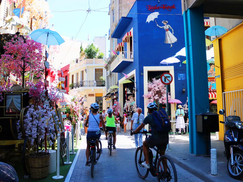 Athens Memorable Sightseeing and Food Tasting by E-Bike Excursion