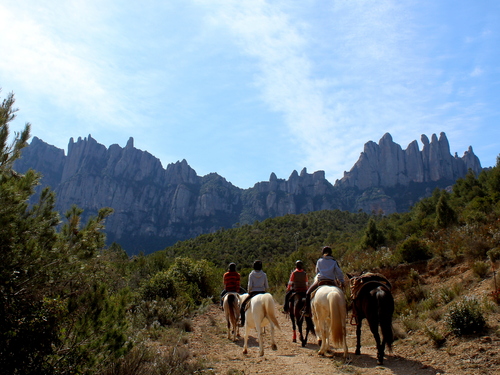 Barcelona  Spain benedictine monastery horseback riding Tour Booking