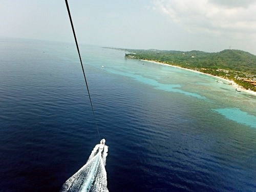 Roatan parasailing at West End Cruise Excursion Cost