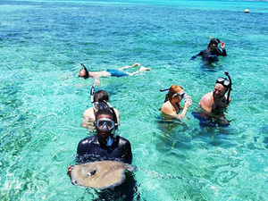 Belize Hol Chan Marine Reserve & Shark Ray Alley Snorkel Excursion Adventure with Caye Caulker Island Beach Break