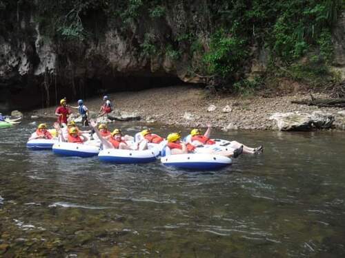 Belize Nohoch Che'en Caves Branch Cave Tubing Excursion