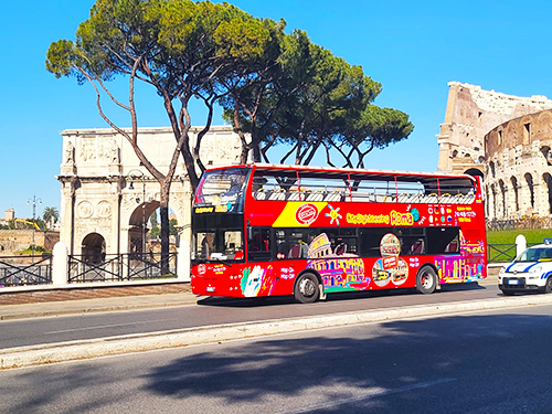 Civitavecchia Rome Hop-on Hop-off Sightseeing with Colosseum Ticket Excursion By Train