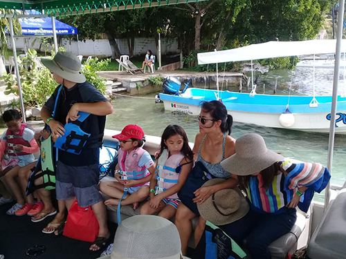 Costa Maya Pontoons Boat Ride Excursion Reservations