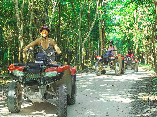 Cozumel ATV and Clear Boat Ride and Snorkeling Excursion