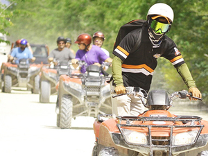 Cozumel ATV Jade Cavern, Reef Snorkeling, and Playa Uvas Beach Club Excursion