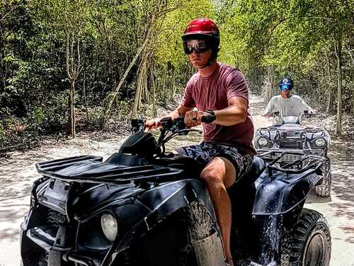 Cozumel ATV Mud Kicking and Snorkel by Boat Excursion