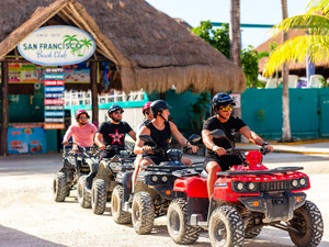 Cozumel San Francisco Beach Day Pass and ATV Excursion