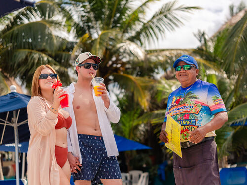 Cozumel San Francisco Beach Day Pass and Open Bar