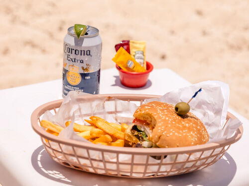 Cozumel San Francisco Beach Day Pass with 1 Meal and 2 Drinks