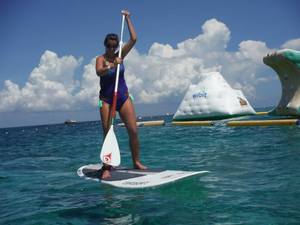 Cozumel Stand Up Paddle Board Introduction at Mr. Sanchos Beach Club