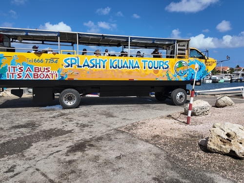 Curacao Amphibious Land and Sea Bus Excursion