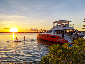 Curacao Sunset Power Catamaran Cruise Excursion