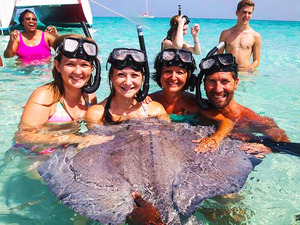 Grand Cayman Starfish Point, Stingray City Sandbar, and Barrier Reef Snorkel Excursion Combo