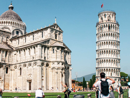 Livorno to Lucca and Pisa with Leaning Tower Entrance Ticket Excursion