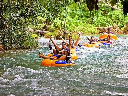 Montego Bay Jamaica Dunn's River Falls Tubing Trip Cost