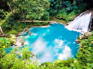 Ocho Rios Blue Hole and Dunn's River Falls Adventure Combo Excursion