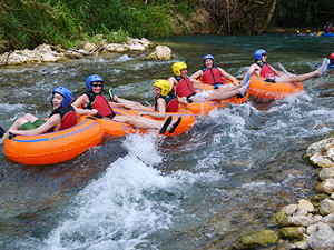 Ocho Rios Dunns River Falls, River Rapids Adventure and Lunch Excursion