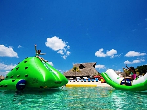Cozumel floating water toys Cruise Excursion