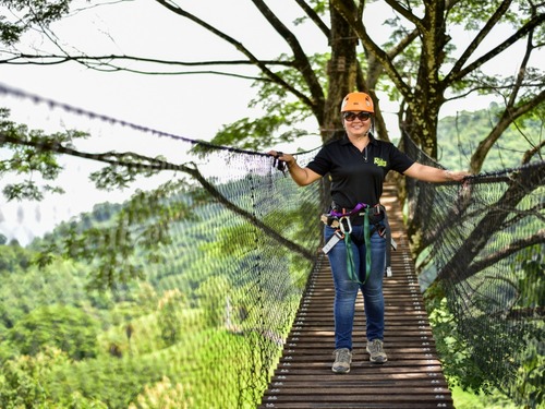 Puerto Caldera Private Zipline Canopy Adventure and Boat Safari Excursion
