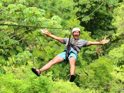 Puerto Limon Private Zip Line Canopy and Tortuguero Jungle River Cruise Excursion