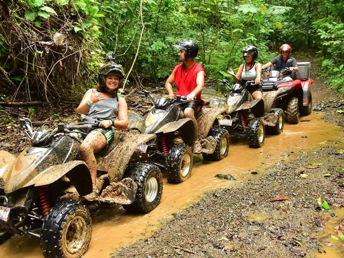 Puntarenas Private Jungle and River ATV Adventure and Crocodile Boat Excursion