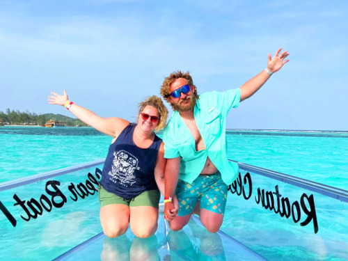 Roatan Clear Boat, Snorkeling, and Private Beach Club Excursion