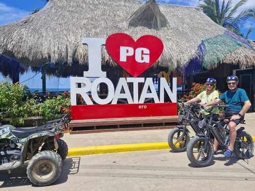 Roatan E-Bike, Food Tasting, and Beach Adventure Excursion