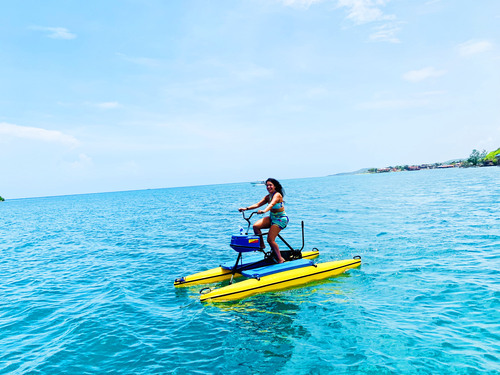 Roatan Hydrobike, Reef Snorkeling, Monkeys & Sloth Hangout with Beach Break Excursion