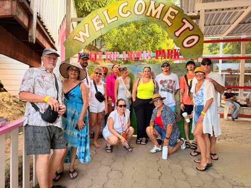 Roatan Tiki Boat Catamaran Adventure Excursion