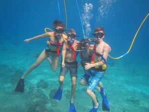 SNUBA Diving Excursion and Shore Snorkeling Adventure from Playa del Carmen