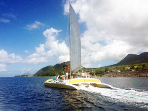 St. Kitts Deluxe Sail and Snorkel with Lunch Excursion
