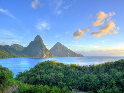 St. Lucia (Castries)  West Indies horizon view Cruise Excursion Tickets