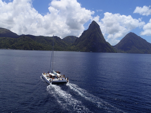 St. Lucia (Castries) morne coubaril estate catamaran Excursion Reservations