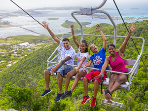 St. Maarten Sky Explorer, Flying Dutchman, Schooner Ride, and Zip Line Adventure Excursion