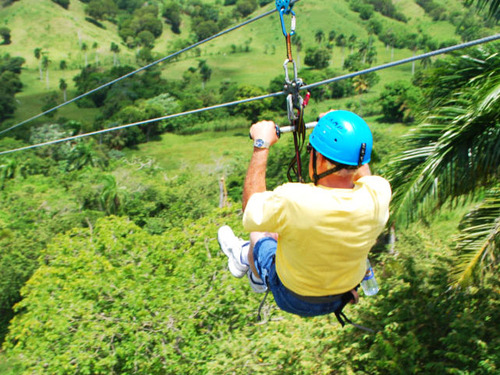 Taino Bay Squirrel Monkey Encounter and 8 Zip Lines Excursion 