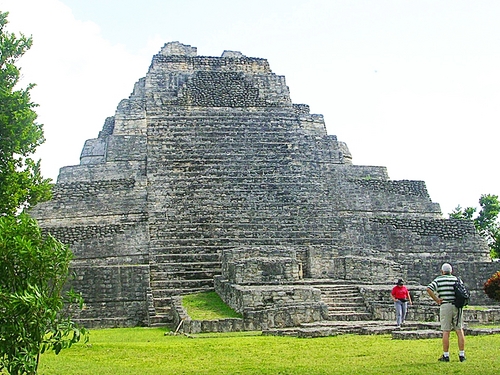 Costa Maya  Mexico (Mahahual) Temple pyramid Excursion