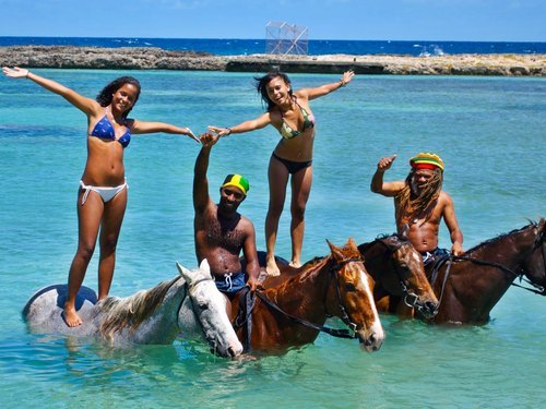 Montego Bay ride horses on beach Cost